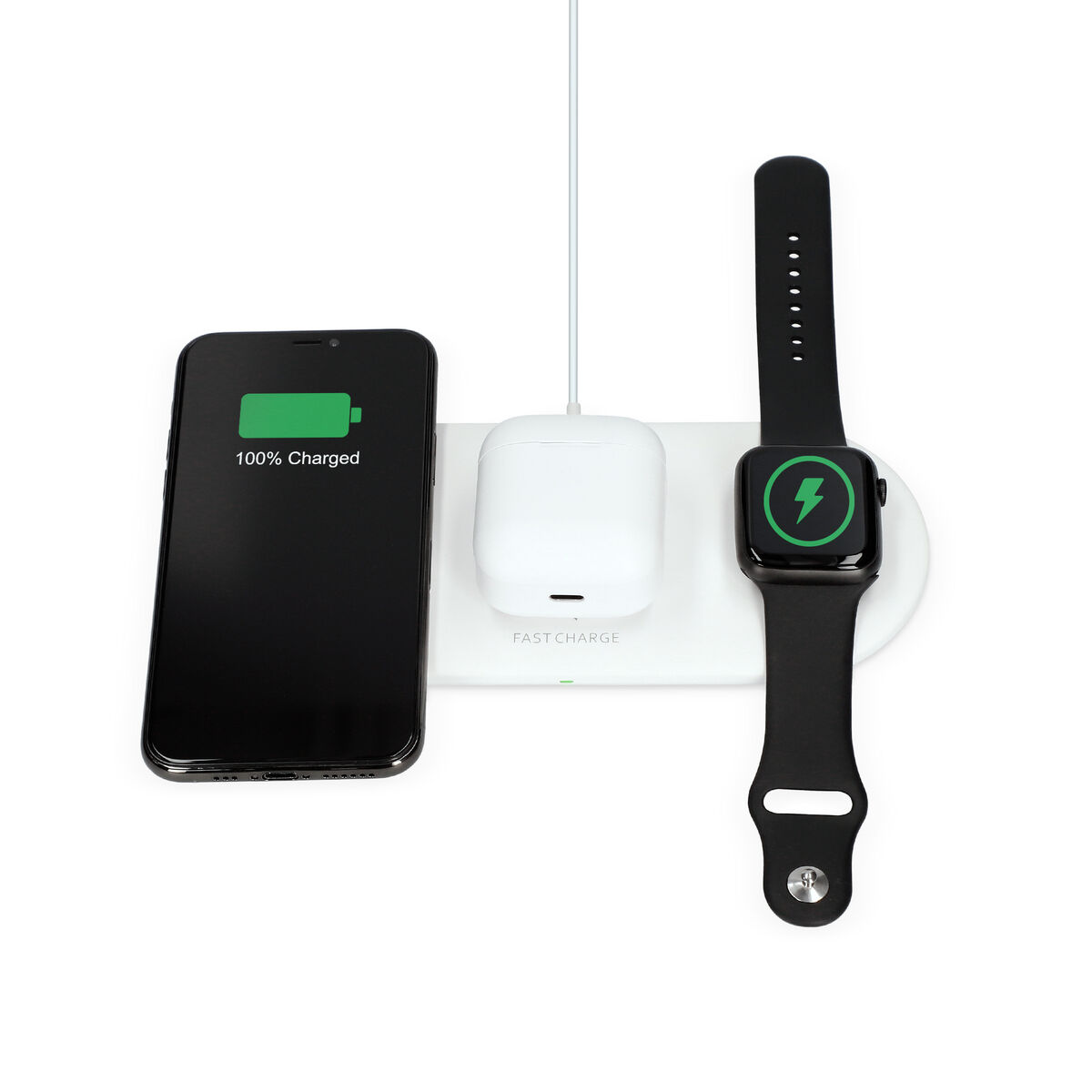 Încărcător Fără Fir KSIX Apple-compatible Alb